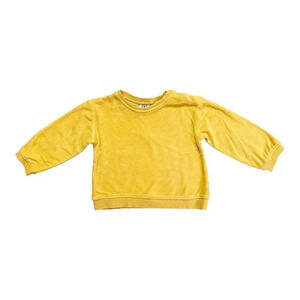 Zara | Yellow Cotton Terry Sweatshirt (12-18 mos) 💛